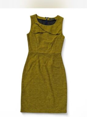 THML Sleeveless Mustard Sheath Dress